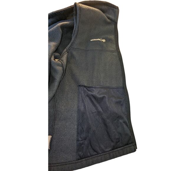 Columbia Sportswear Men's Large Black Fleece Full Zip Vest - Picture 8 of 14